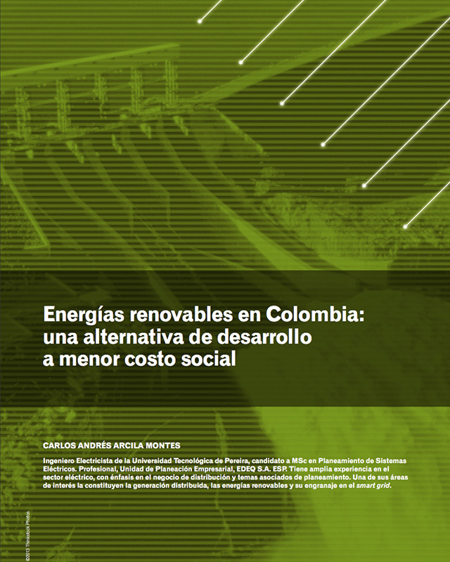 Energías renovables en Colombia: una alternativa de desarrollo a menor costo social